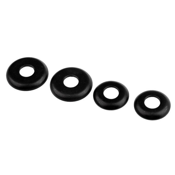 4 Pieces Replacement LONGBOARD / SKATEBOARD Truck WASHERS - Black