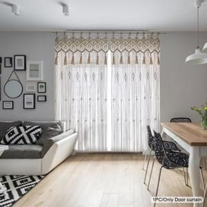 Home Decor Wall Hanging Art Macrame Curtain Doorway Weddings Background Handmade Woven Wall Hanging Nursery Tapestry