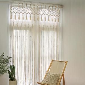 Home Decor Wall Hanging Art Macrame Curtain Doorway Weddings Background Handmade Woven Wall Hanging Nursery Tapestry