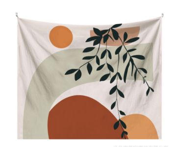 Nordic Morandi Tapestry Creative Art  Abstract Painting Hanging Cloth Wall Background Cloth Wall Decor