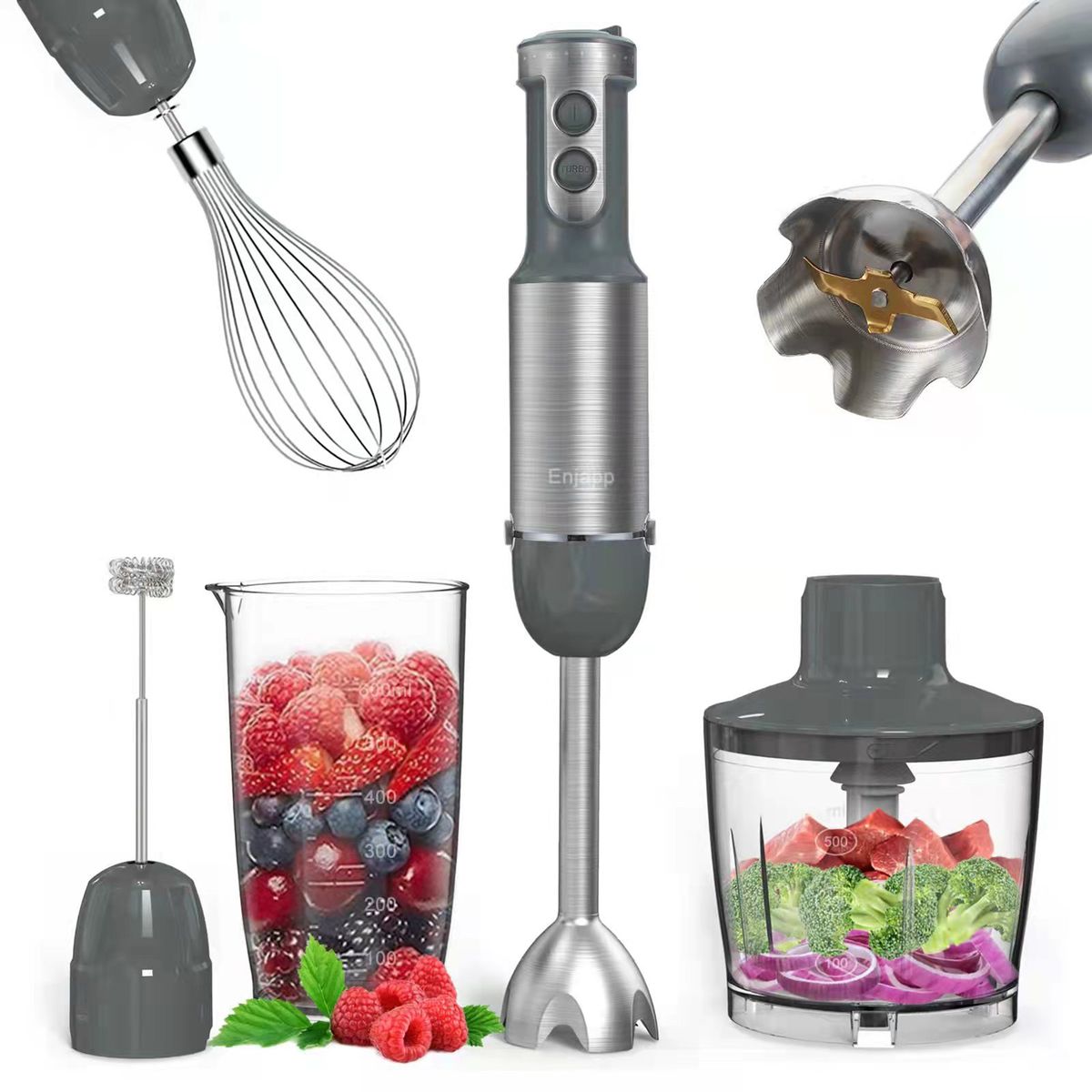 Multi-Functional  5-in-1 Hand Blender Stick Blender Milk