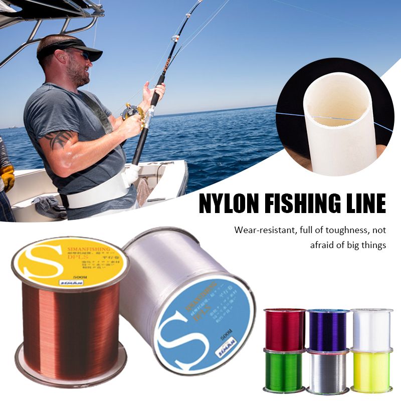 500M Nylon Fishing Line Japanese Super Strong Durable Monofilament Rock Sea Fishing L
