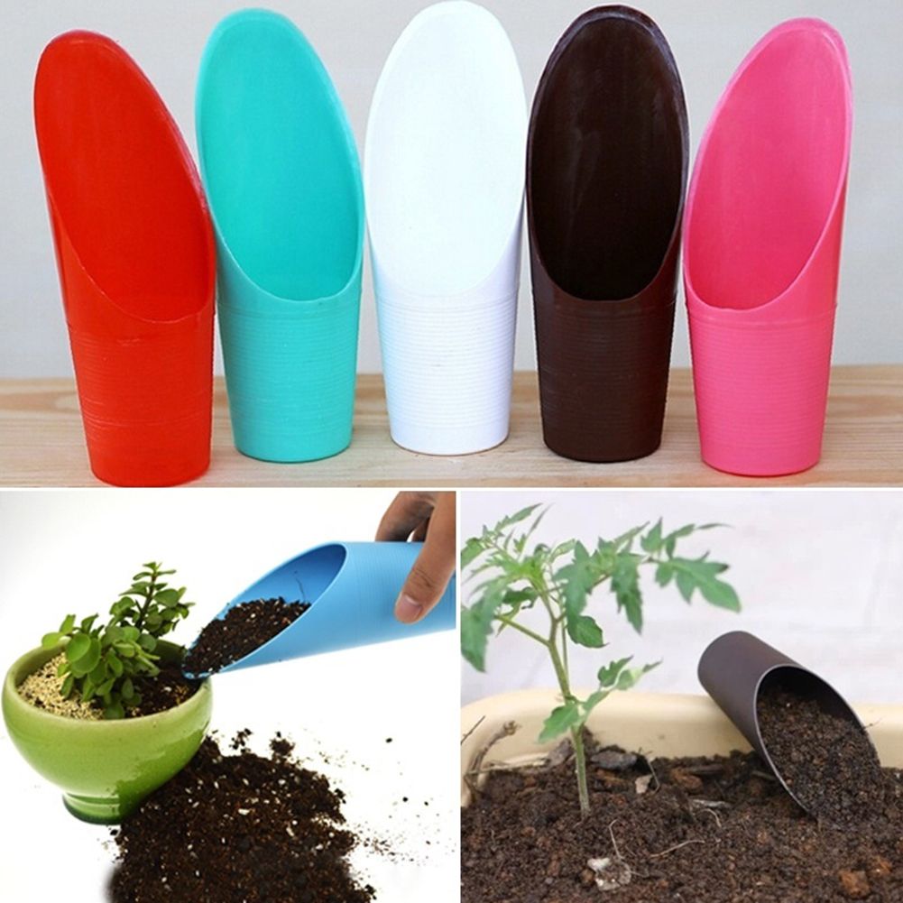 Plastic Bucket Shovel Soil Spade Garden Potted Plant Succulent Planting Tool-