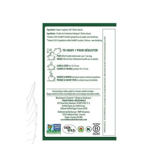 Raspberry Leaf Herbal Wrapped Tea Bags,16Ct