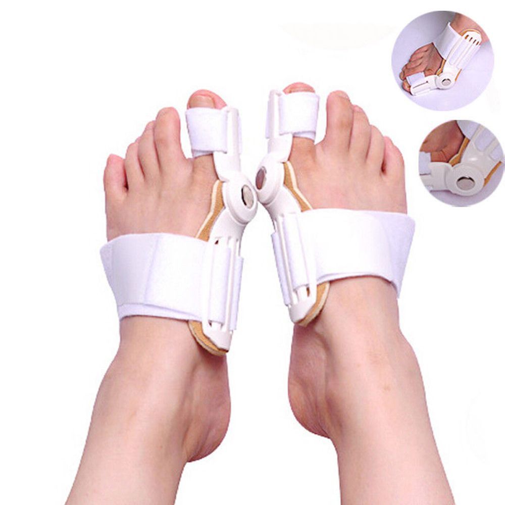 2PC Big Bone Toe Bunion Splint Straightener Corrector,Foot Pain Relief Hallux Valgus Feet Care Protector Foot Care Tools-2pc White