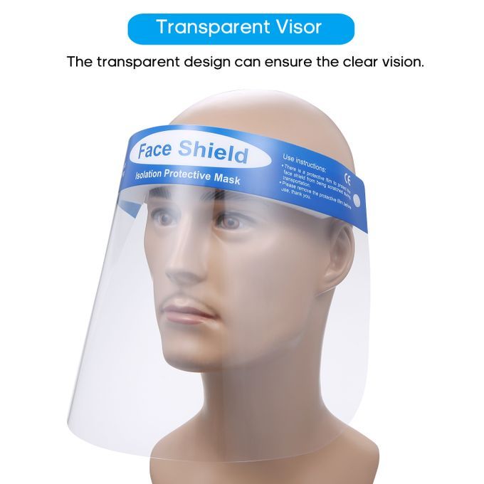 10Pcs Face Shield Anti-Saliva Transparent Anti-Splash