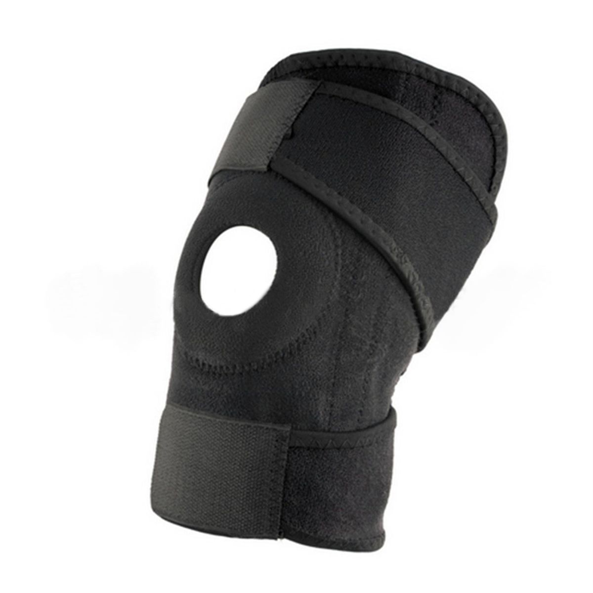 Outdoor Sports Knee Brace, Breathable and Protective, for Hiking, Basketball, Cycling, Running - Black