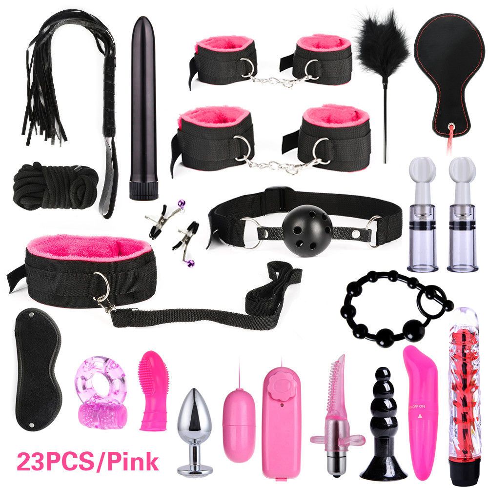Sex Bondage 26pcs Pack BDSM Restraints Adult Sex Anal Toys