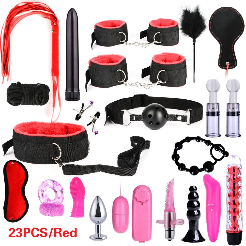Sex Bondage 26pcs Pack BDSM Restraints Adult Sex Anal Toys