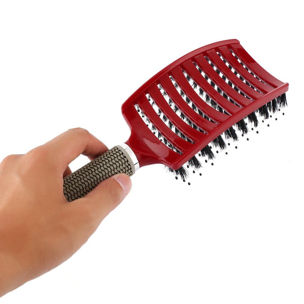 OR Hair Scalp Mage Comb Bristle & Nylon Hairbrush Wet Curly Hair Styling Tool