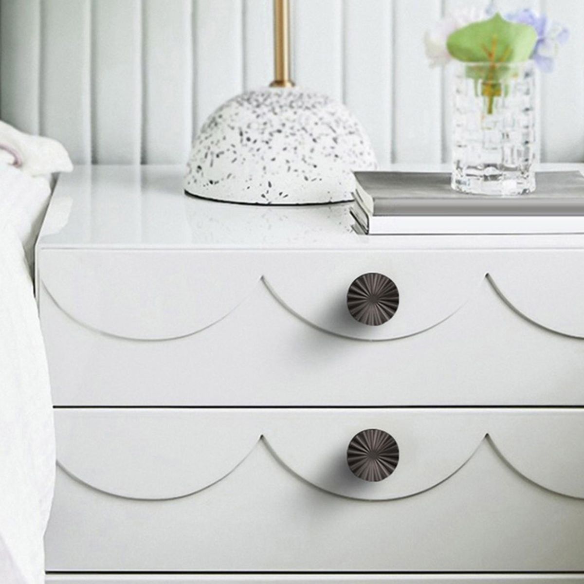 1 Set Door Pull Cupboard Closet Cabinet Handle Pull Black