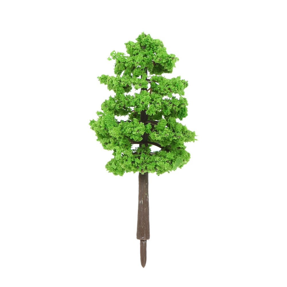 60pcs Mini Plastic Green Trees Scale Architectural Models