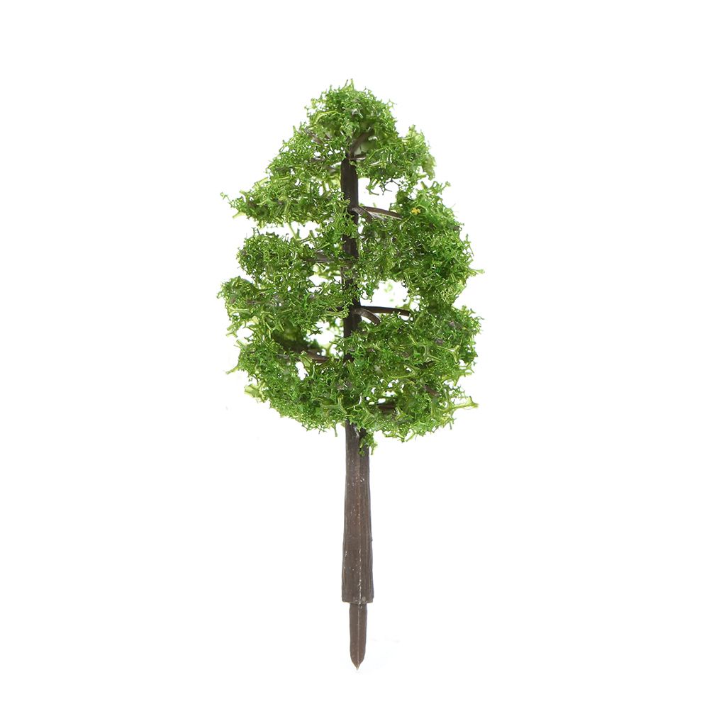 60pcs Mini Plastic Green Trees Scale Architectural Models