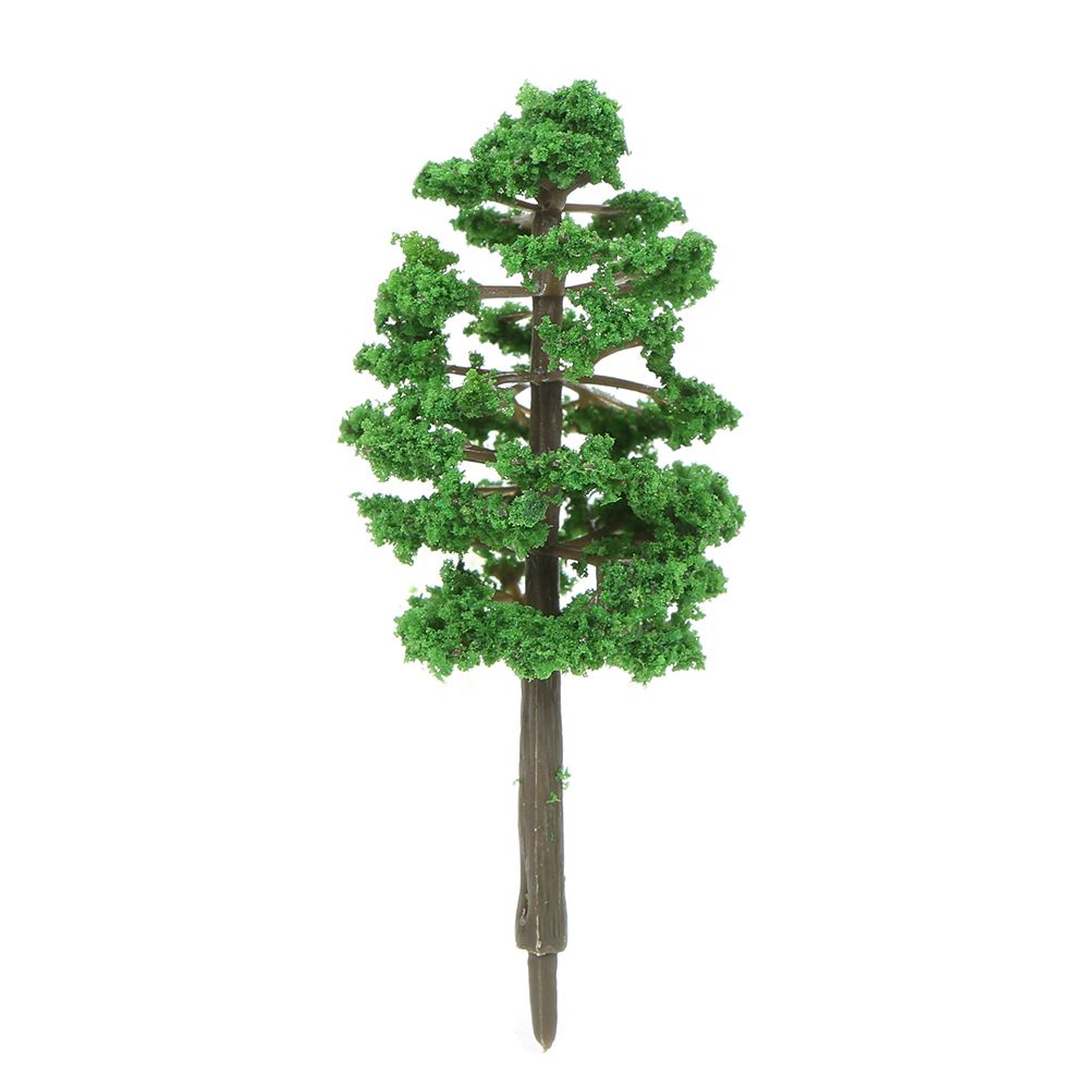 60pcs Mini Plastic Green Trees Scale Architectural Models