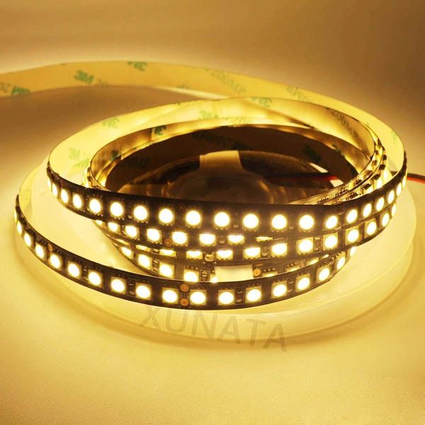 12V 2835 5050 Led Strip Light Tape High Brightness 5054 120LED/m Flexible Led Ribbon White/Warm White/Blue/Yellow/Pink-5050 Warm W 120LED-DC 12V-5m-