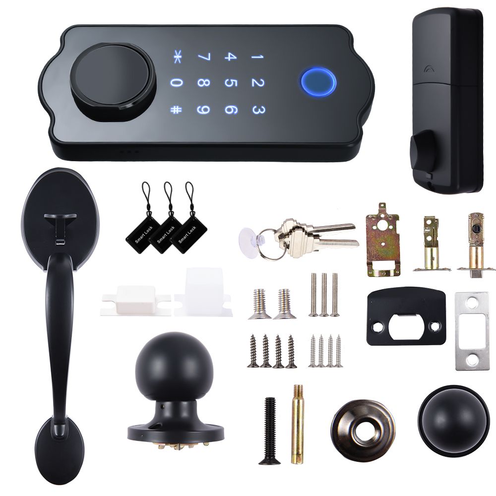 Keyless Entry Smart Door Lock Waterproof Auto Lock 5 In 1