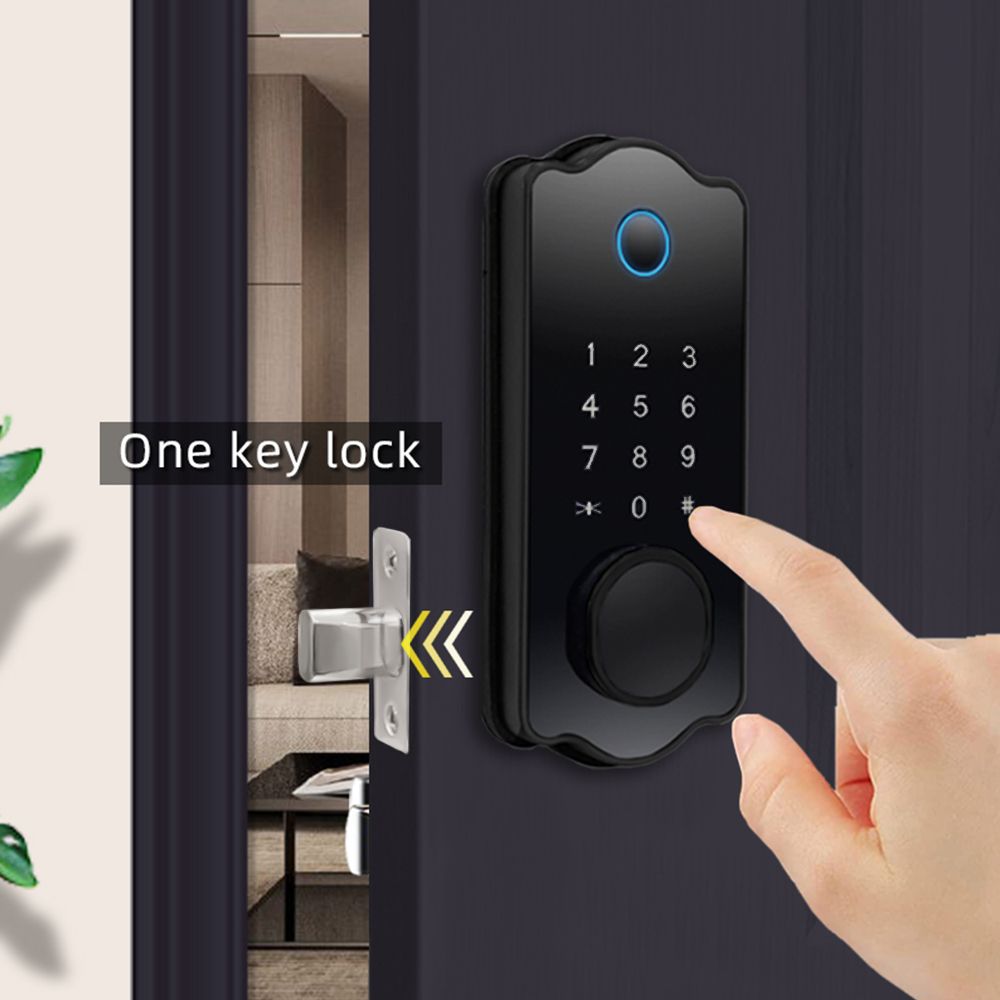 Keyless Entry Smart Door Lock Waterproof Auto Lock 5 In 1