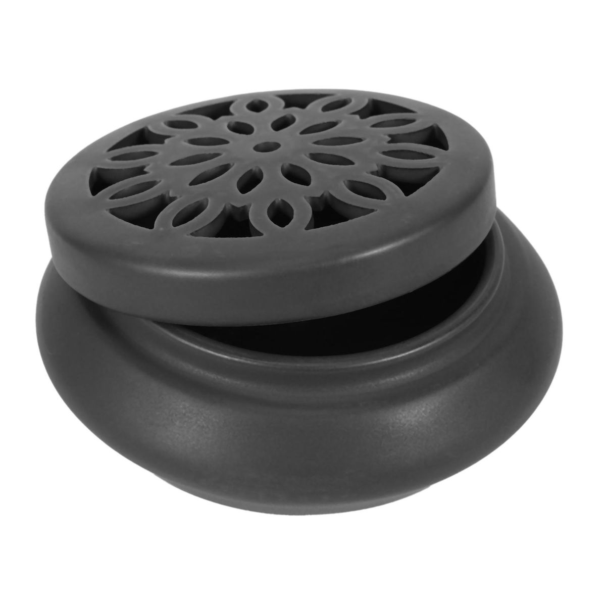Ceramic Coil Incense Burner Hollow Cover Censer With