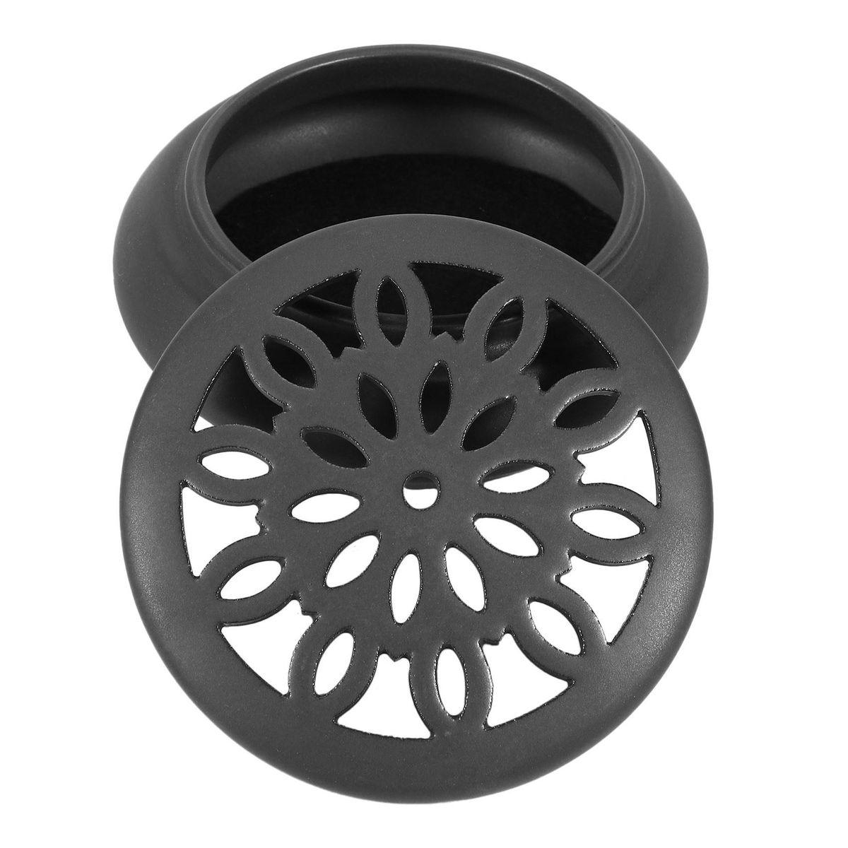 Ceramic Coil Incense Burner Hollow Cover Censer With