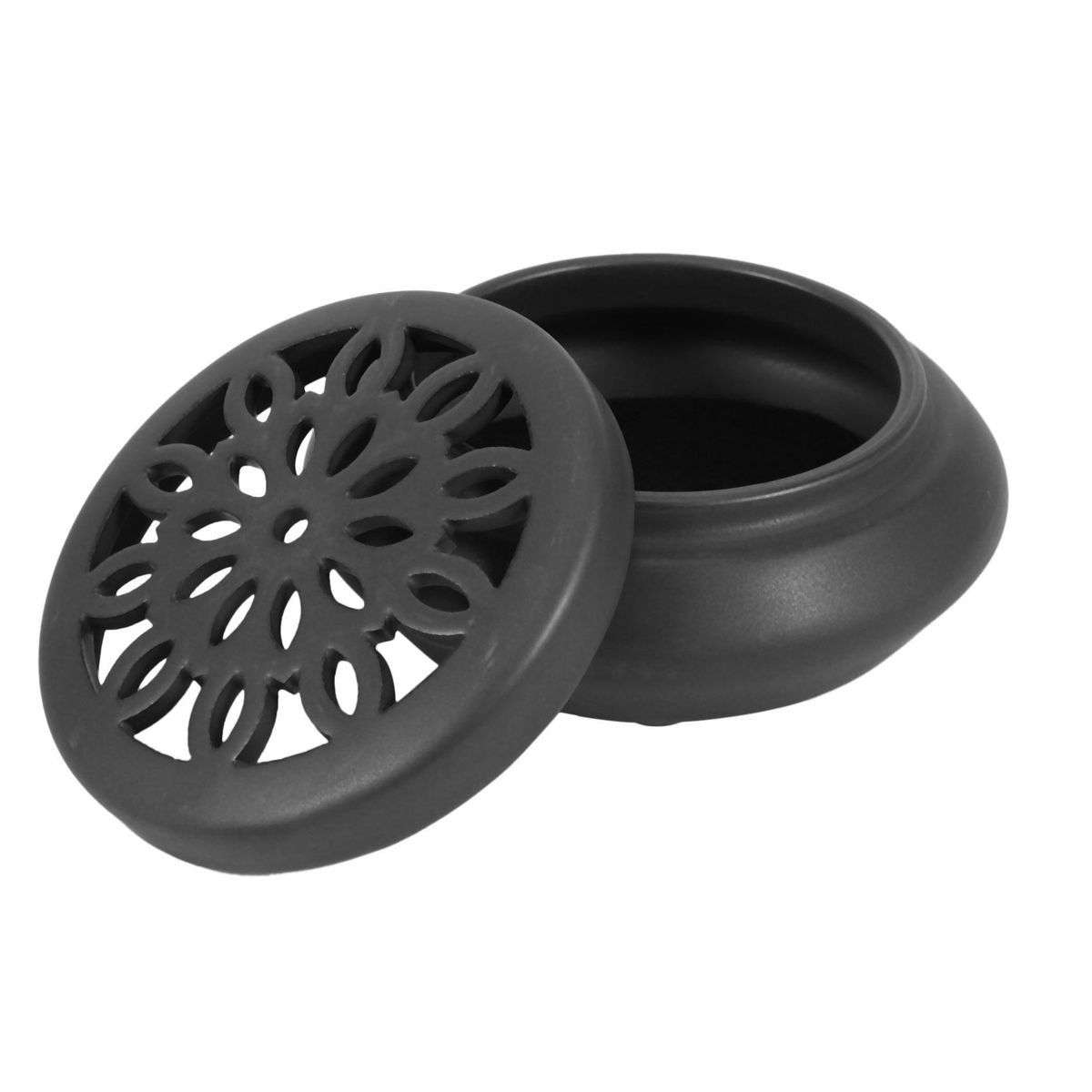 Ceramic Coil Incense Burner Hollow Cover Censer With