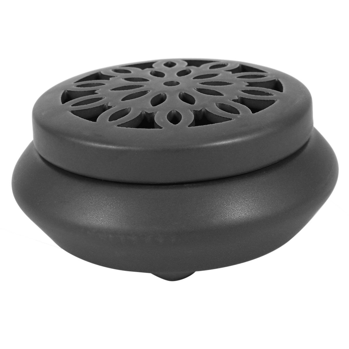 Ceramic Coil Incense Burner Hollow Cover Censer With