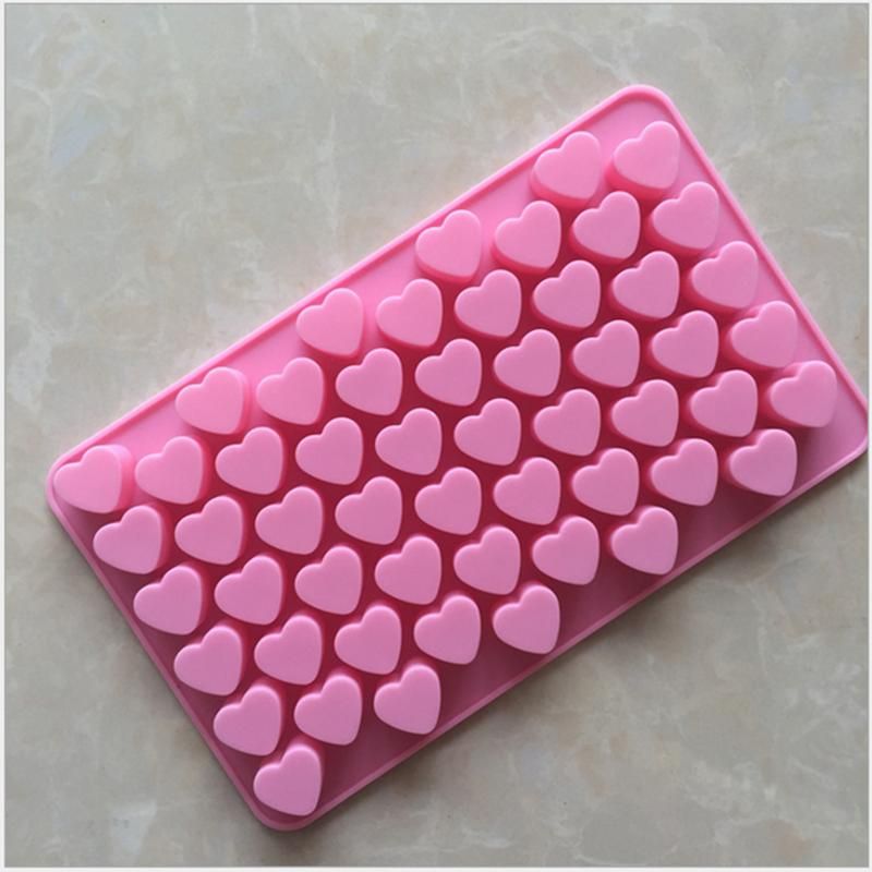 3D DIY Heart Form Silicone Chocolate Mold Cake Decorate Shape Mould Ice Soap Jelly Tray Cookies Baking Cake Decoration Tools-1pcs