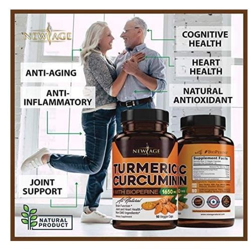 Turmeric Curcumin 1650Mg 90Caps 95% Standardized Curcuminoids