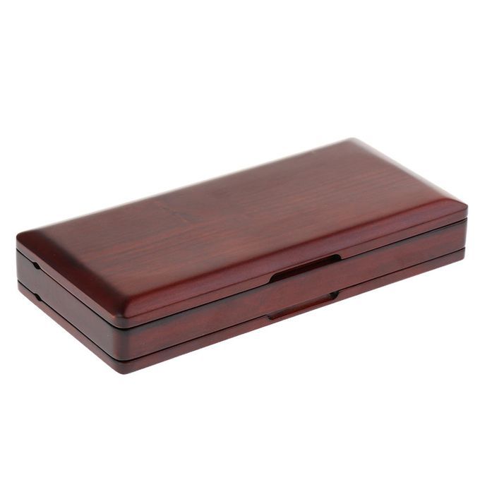 Solid Wood Oboe Reed Carry Storage Hard Case Box For 40 Reeds Red