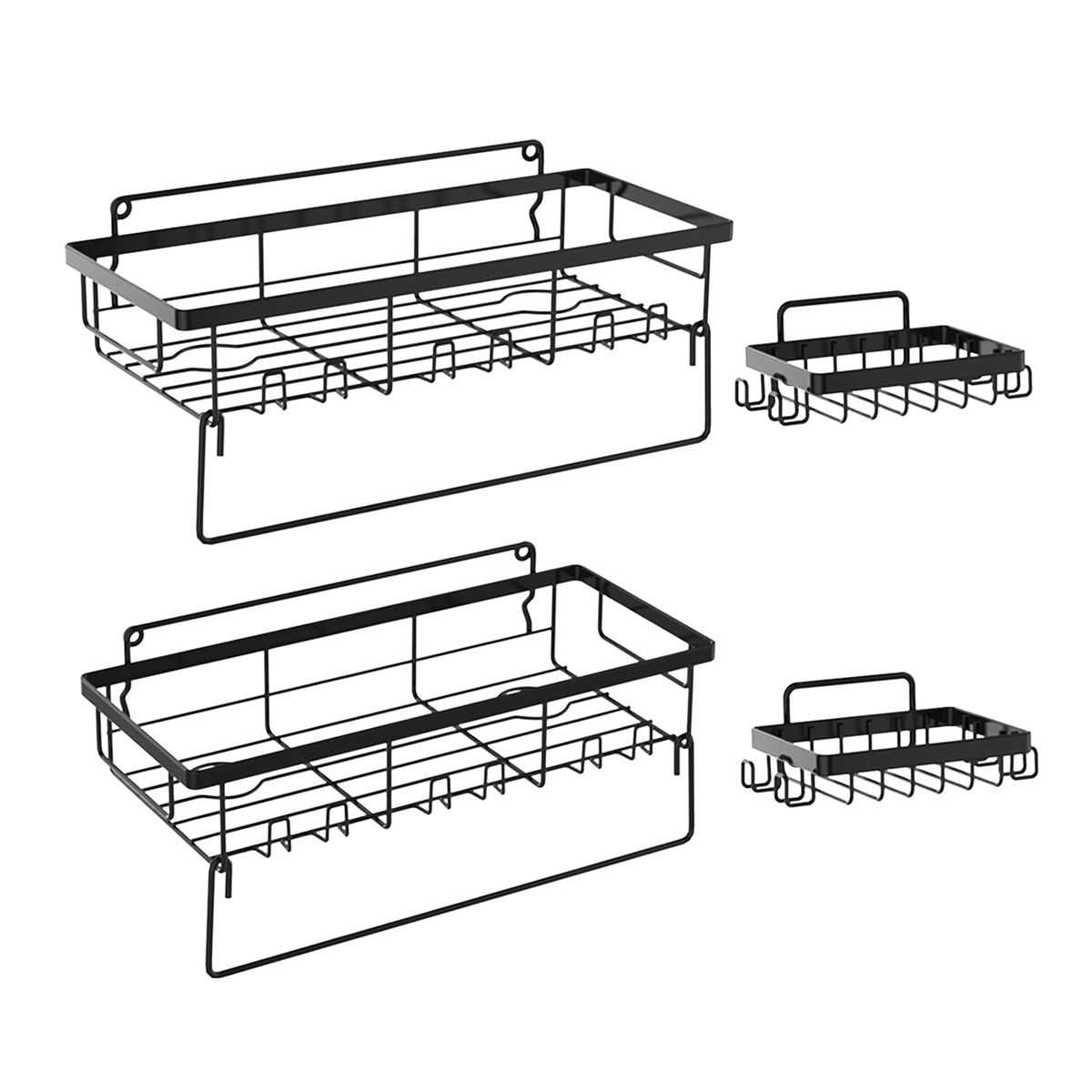 2 Pack Shower Shelf With Towel Rack 2 Pack Soap Holder Set