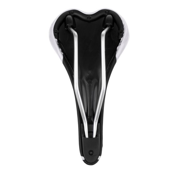 Unisex Bicycle Saddle Cycling MTB Road Bike Front Seat Black Silver