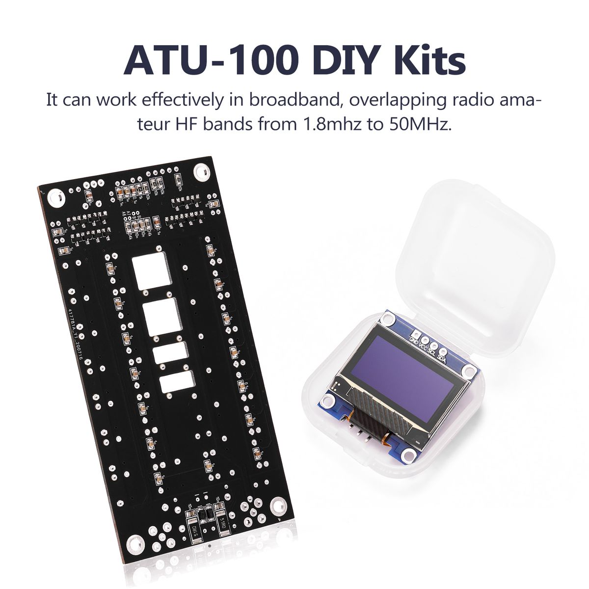 ATU-100 DIY Kits 1.8-50MHz Automatic Antenna Tuner +OLED
