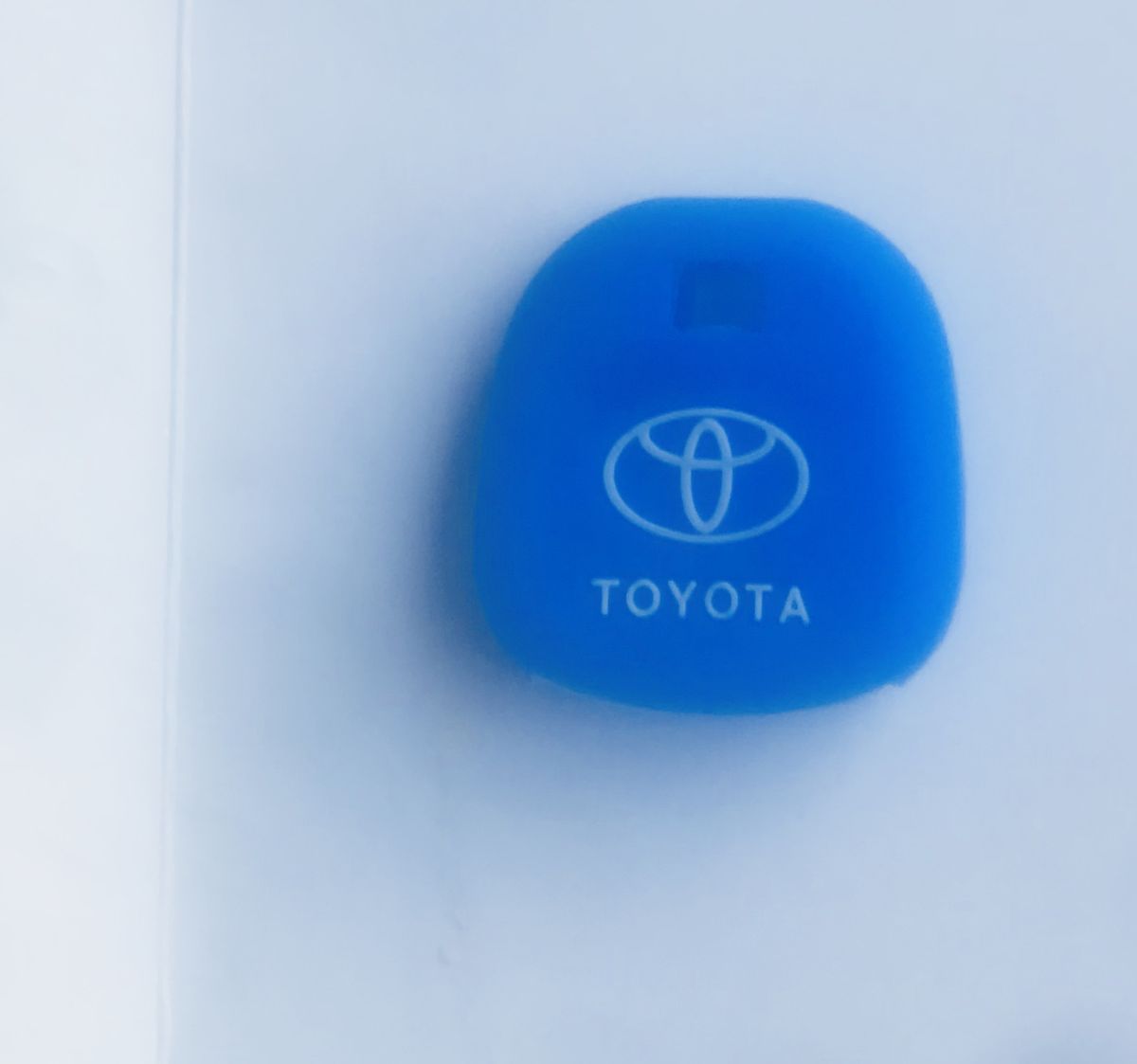 Buttonless Toyota Silicon Key Case Cover Blue