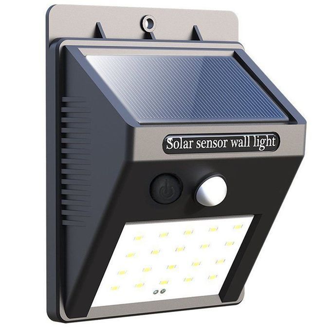 Solar Light With 6 Smart Mode 66  13000mAh Remote  Ontrol Solar Motion-white