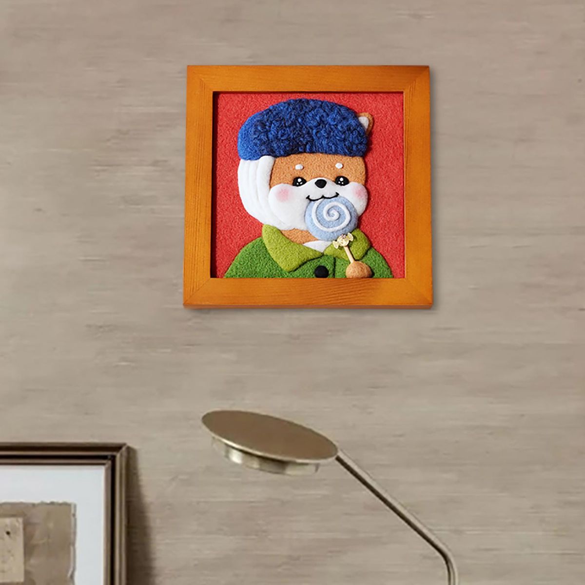 Wool  Felt Kit Gift IY Ecoration With Photo Frame Set For D