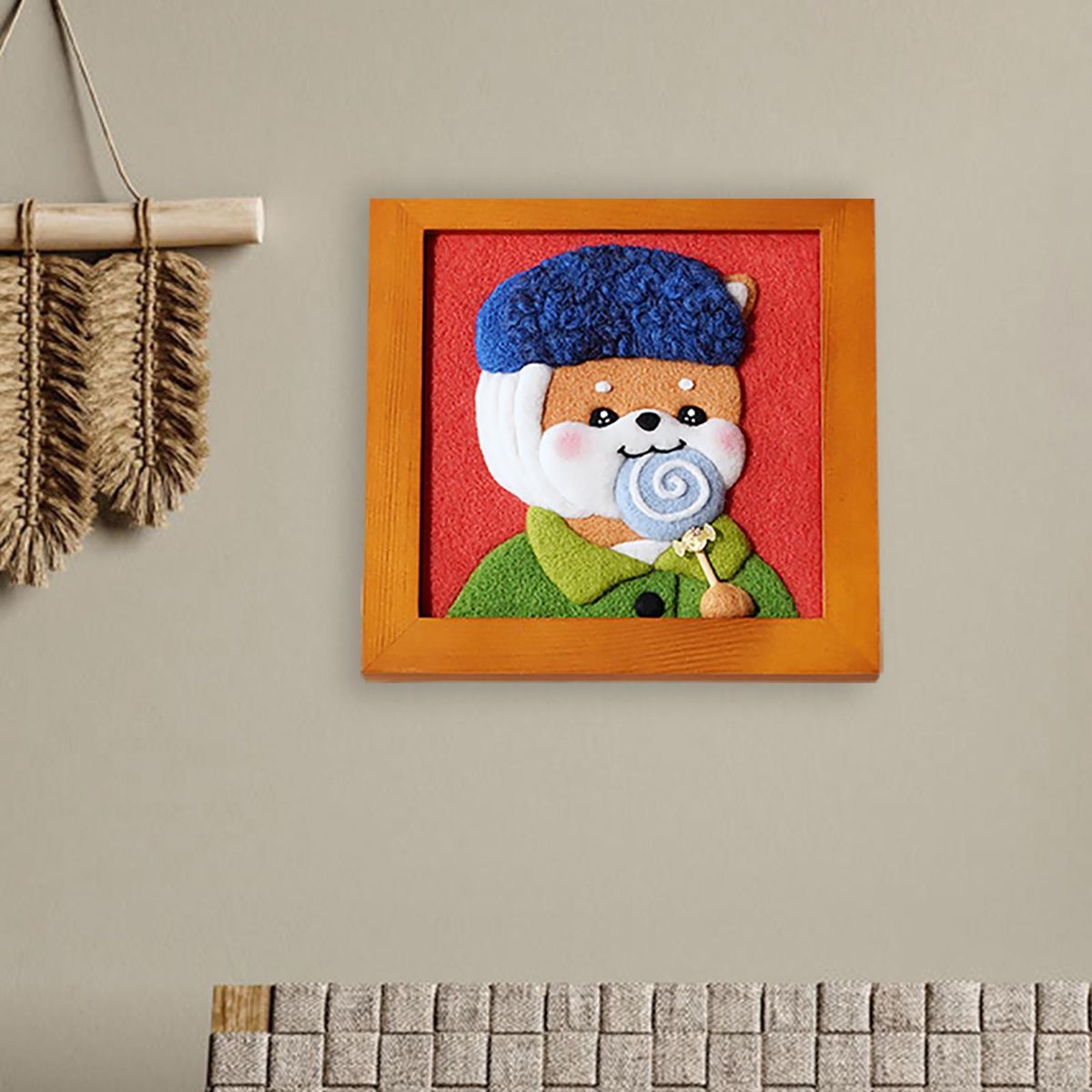 Wool  Felt Kit Gift IY Ecoration With Photo Frame Set For D