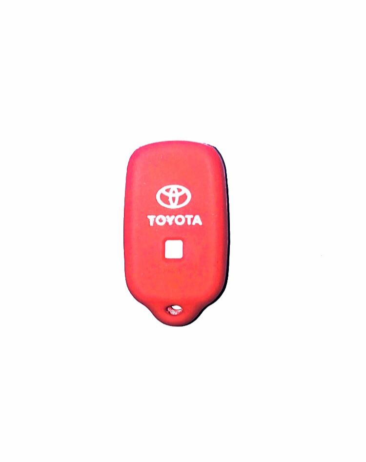 Toyota 2button Silicon Remote Key Case Cover Red