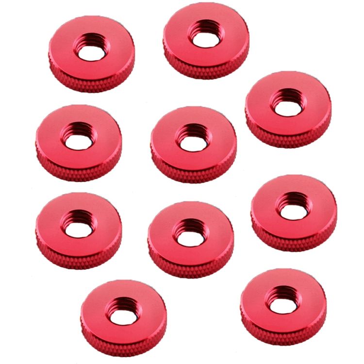 Screws 10 PCS Knurled Nut, Product Specification: M5-D16*4Red