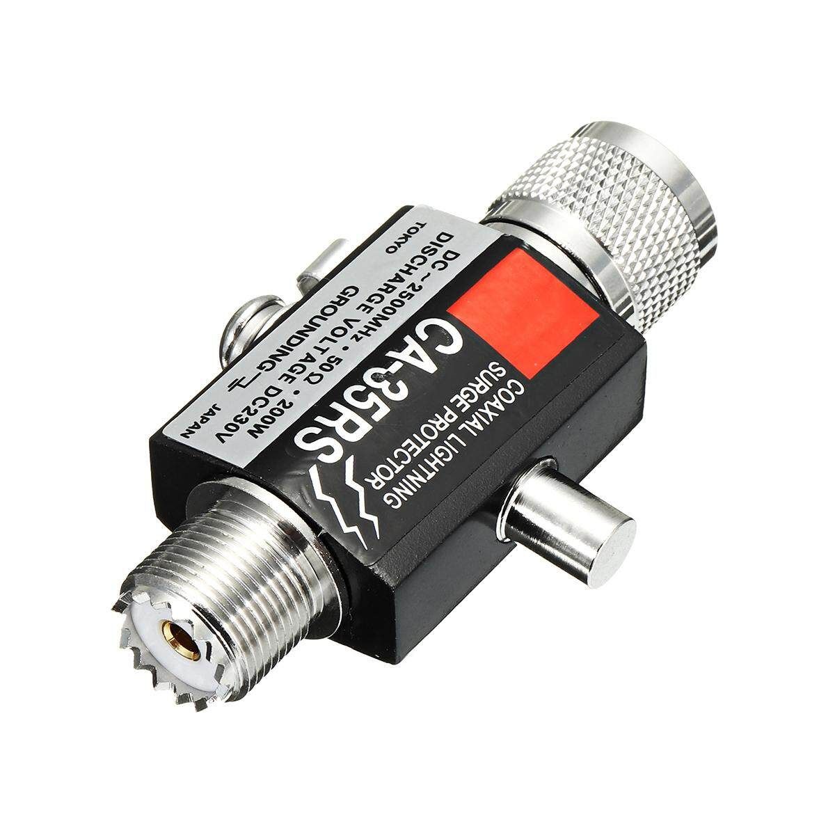 CA-35RS Coaxial Lightning Surge Protector Arrester Male To Female UHF Connector