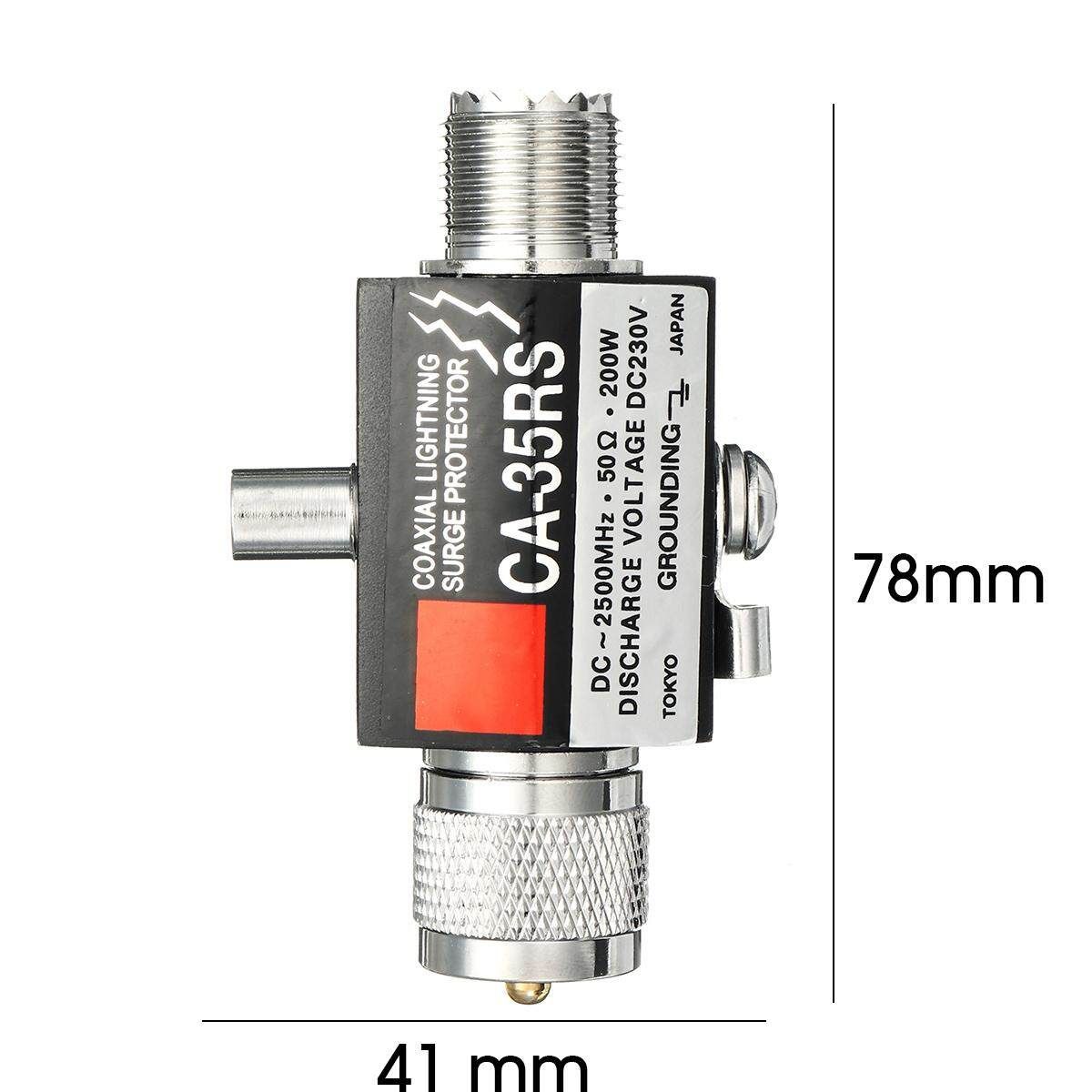 CA-35RS Coaxial Lightning Surge Protector Arrester Male To Female UHF Connector