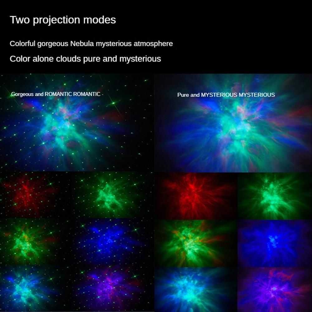 Space Rabbit Galaxy Projector Night Light Gift Starry Sky Star USB Led Bedroom Night Lamp Decoration Remote Control
