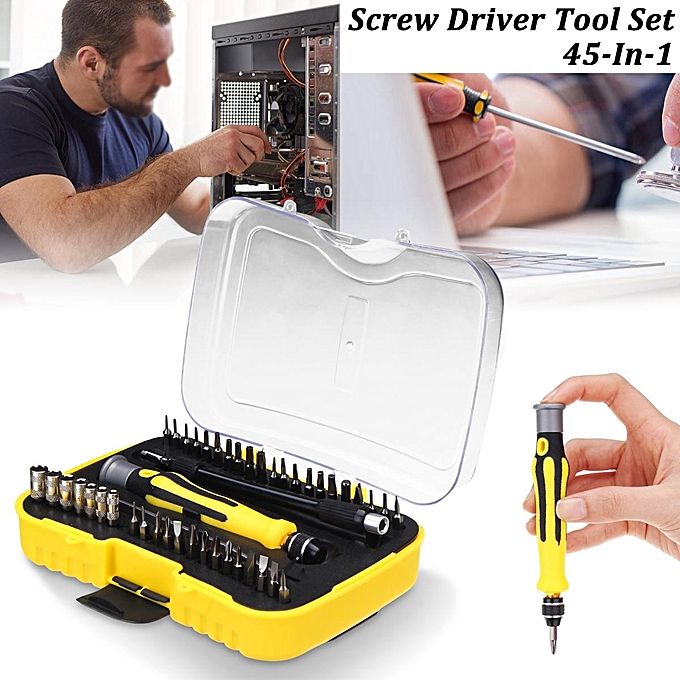 45 In 1 Precision Screw Driver Cell Phone Repair Tool Set Tweezers Mobile Kit