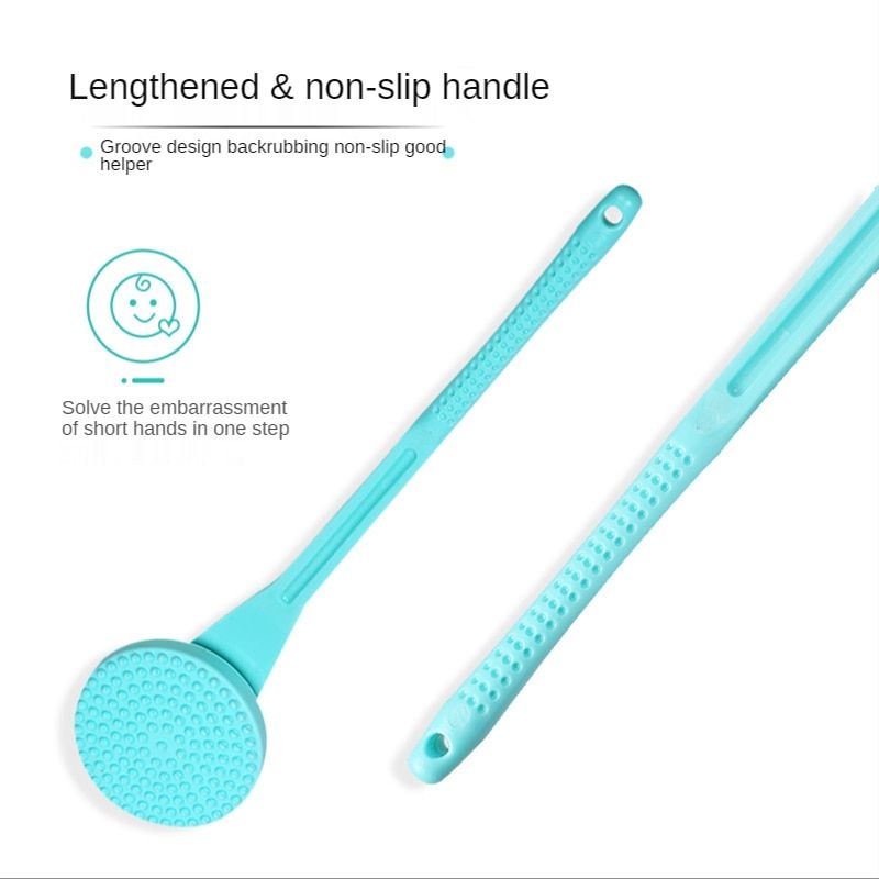 Long Handled Lotion Oil Cream Applicator Head Body Leg Back Bath Brush Scrub Massager Shower Rubbing Brush Bath Supplies Tools