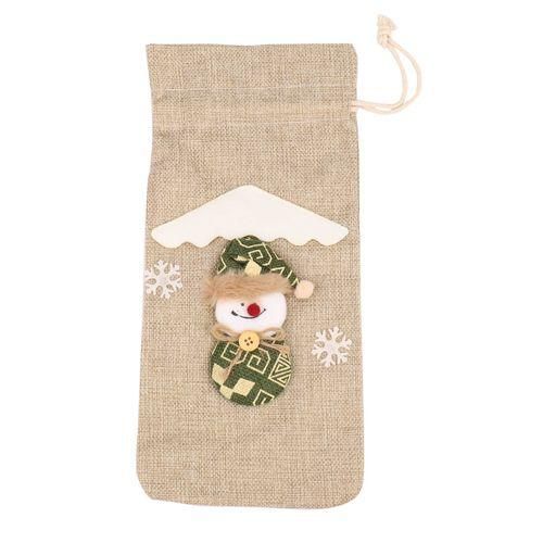 Red Wine Bottle Cover Bags Decoration Home Party