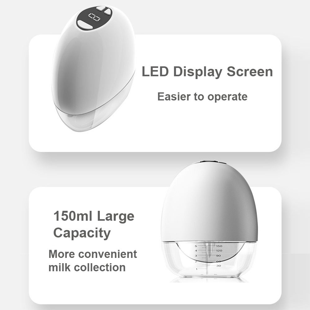 150ml Portable Wearable Breast Pump Hands Free Electric