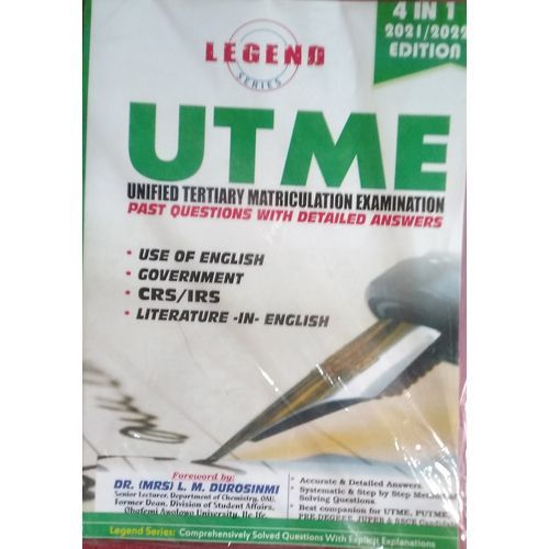 JAMB UTME LEGEND SERIES 4 IN 1 PAST QUESTIONS -  ART CLASS
