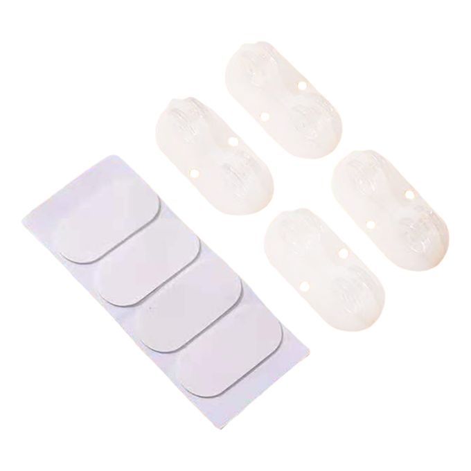 4pcs Non Swivel Wheels Caster Storage Box Trolley Wheel Roller White