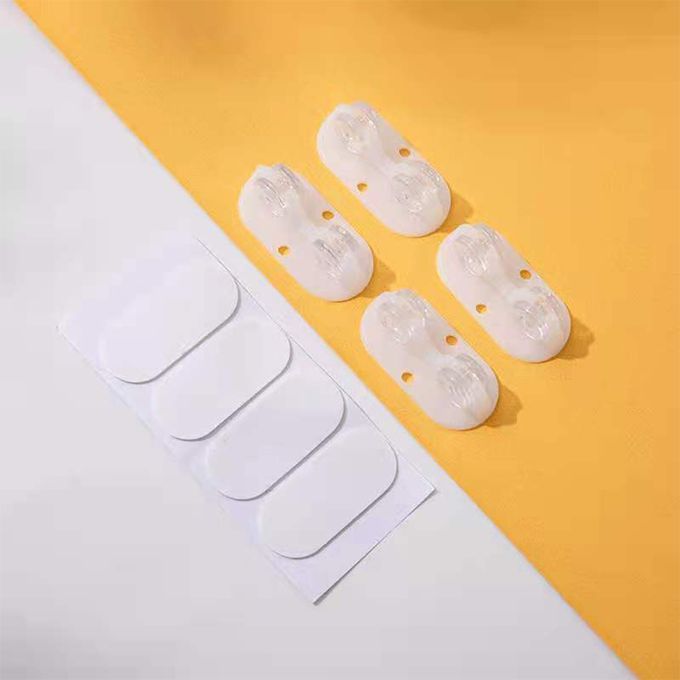 4pcs Non Swivel Wheels Caster Storage Box Trolley Wheel Roller White