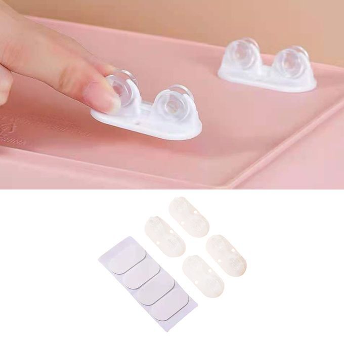 4pcs Non Swivel Wheels Caster Storage Box Trolley Wheel Roller White