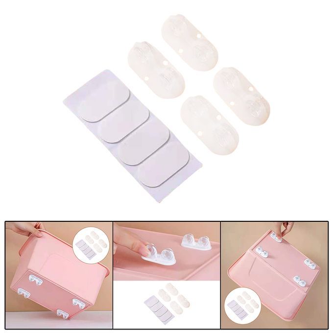 4pcs Non Swivel Wheels Caster Storage Box Trolley Wheel Roller White