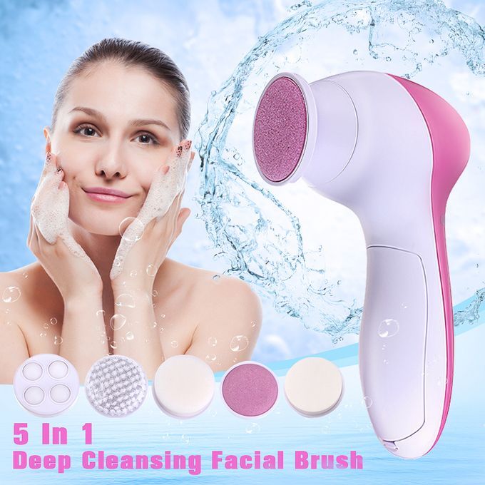 Facial Beauty Pore Scrubber 5 IN 1 Massage Beauty Brush